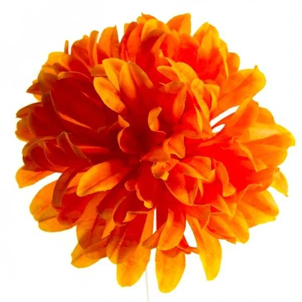 Dirbtinė gėlė chrizantemos žiedas - Oranžinė
