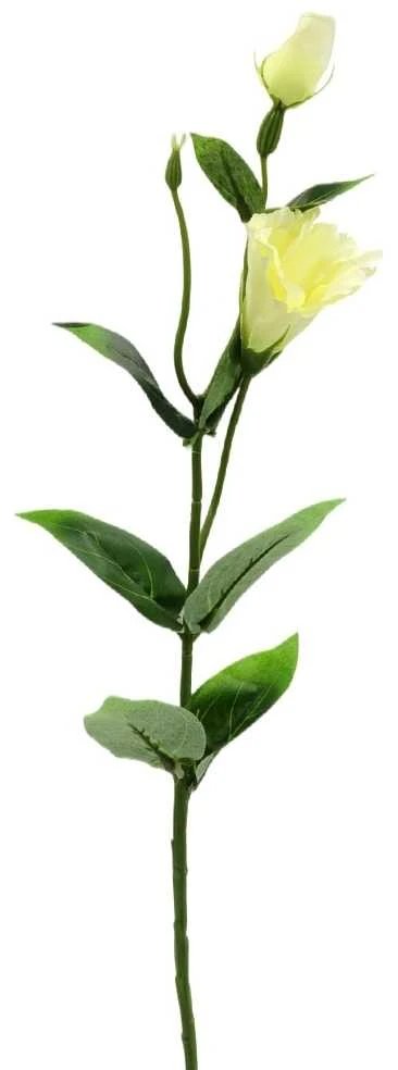 Dirbtinė gėlė eustomos šakelė, 55 cm - Žalsva