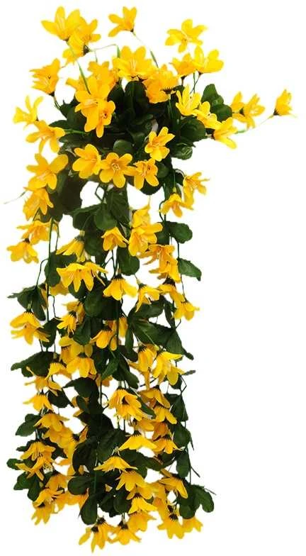 Dirbtinė gėlė jazminaičių-vijoklis, 65 cm - Balta