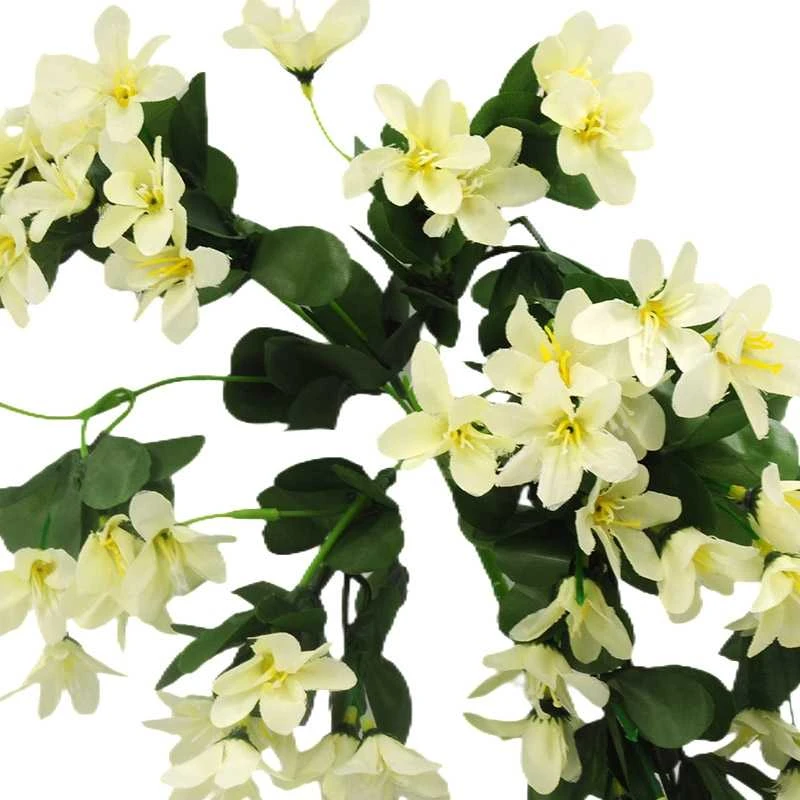 Dirbtinė gėlė jazminaičių-vijoklis, 65 cm - Balta