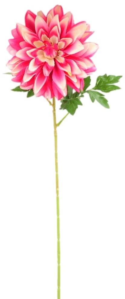 Dirbtinė gėlė jurginas su kotu, 78 cm - Gelsva
