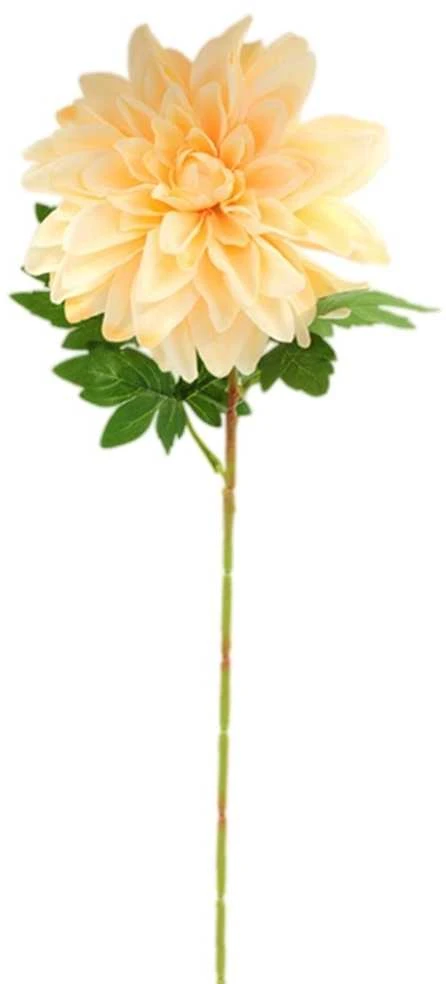 Dirbtinė gėlė jurginas su kotu, 78 cm - Gelsva