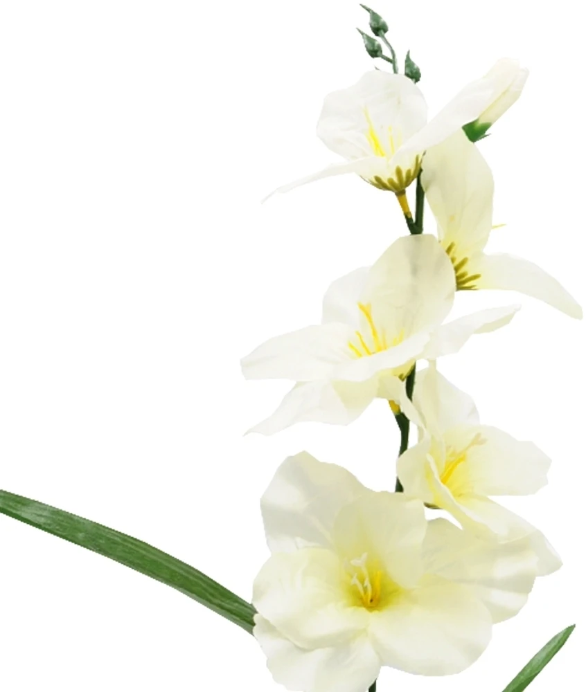 Dirbtinė gėlė kardelis, 55 cm - Baltai žalsva