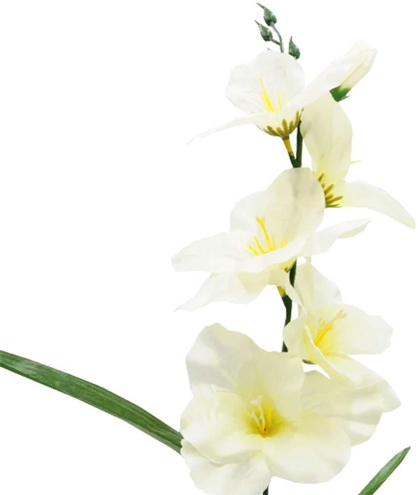 Dirbtinė gėlė kardelis, 55 cm - Baltai žalsva