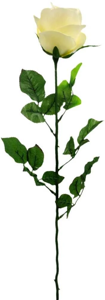 Dirbtinė gėlė rožė su kotu, 70 cm - Mėlyna