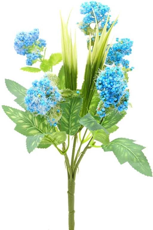 Dirbtinė gėlių puokštė, 31 cm - Balta