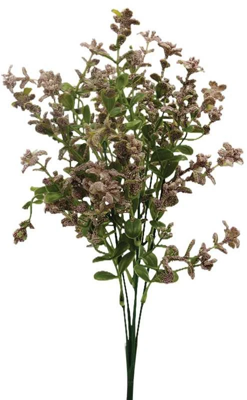 Dirbtinė gėlių puokštė, 38 cm - Balta