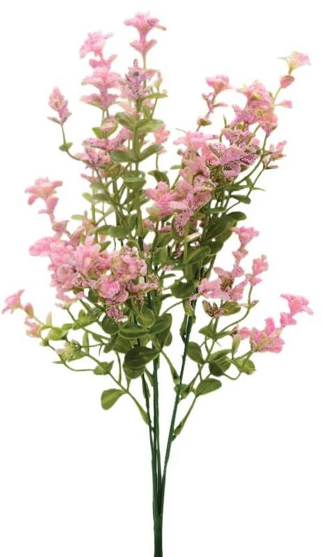 Dirbtinė gėlių puokštė, 38 cm - Pilka