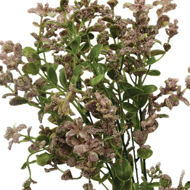Dirbtinė gėlių puokštė, 38 cm - Rožinė