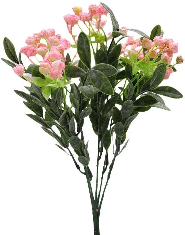Dirbtinė gipsofilio puokštė, 30 cm - Oranžinė