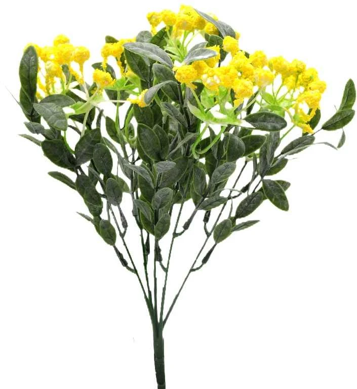 Dirbtinė gipsofilio puokštė, 30 cm - Oranžinė