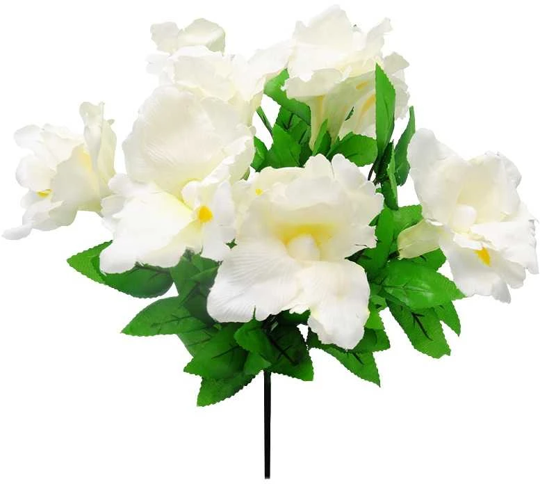 Dirbtinė irisų puokštė, 36 cm
