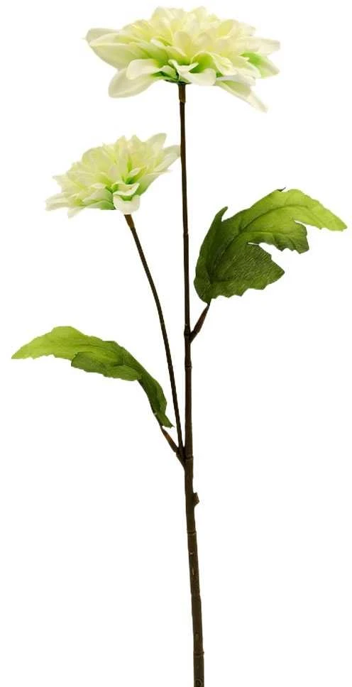 Dirbtinė jurginų puokštė, 47 cm - Balta