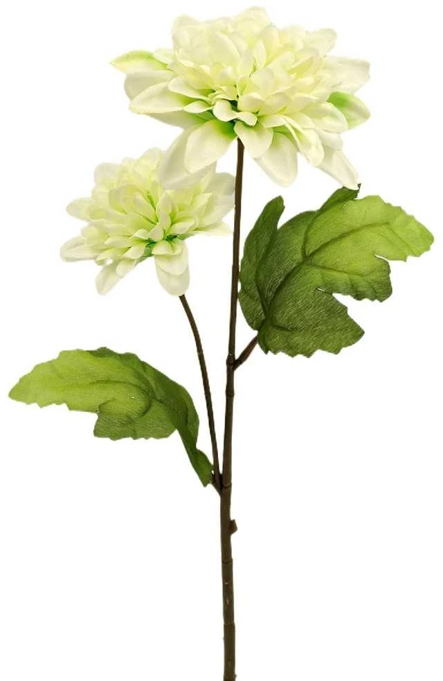 Dirbtinė jurginų puokštė, 47 cm - Balta