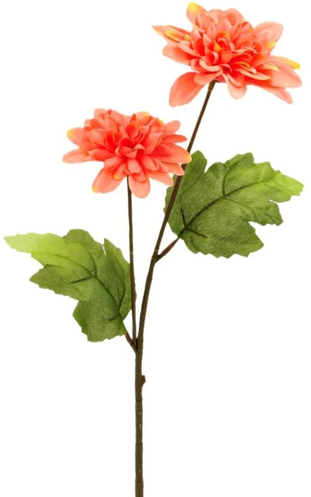 Dirbtinė jurginų puokštė, 47 cm - Balta