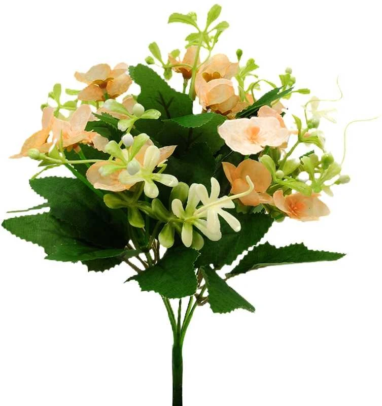 Dirbtinė obels žiedų puokštė, 31 cm - Alyvinė