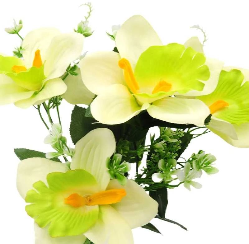 Dirbtinė orchidėjų puokštė, 33 cm - Violetinė