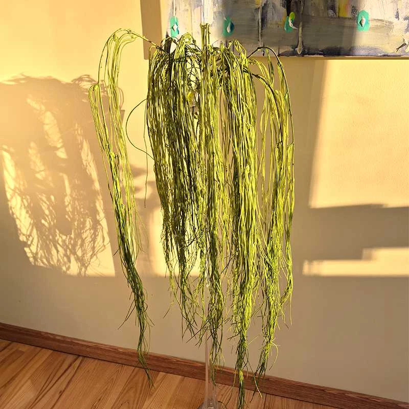 Dirbtinė svyranti žalia šaka, 140 cm