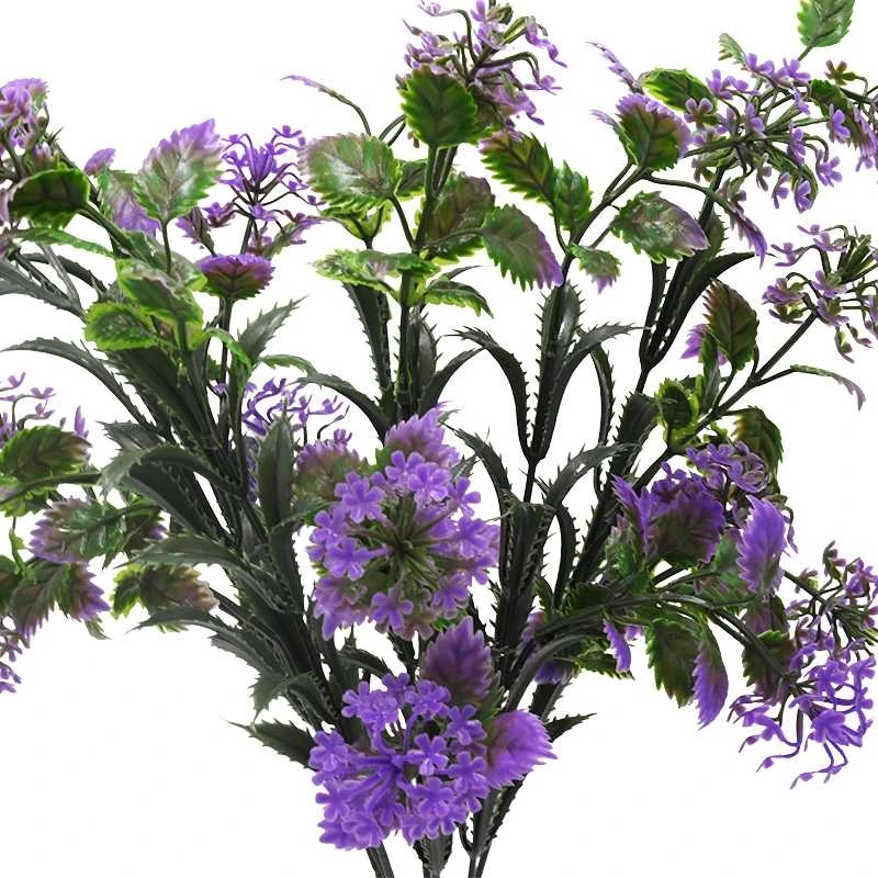 Dirbtinė violetinės spalvos gėlės puokštė, 50 cm