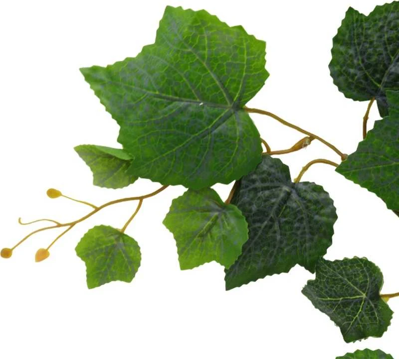 Dirbtinė vynuogės lapų šaką, 67 cm