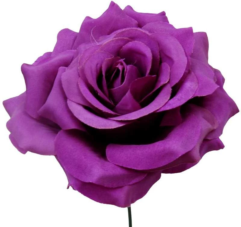 Dirbtinės gėlės violetinis rožės žiedas