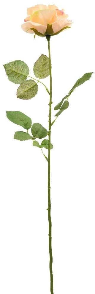Dirbtinės rožės šaka, 70 cm - Mėlyna