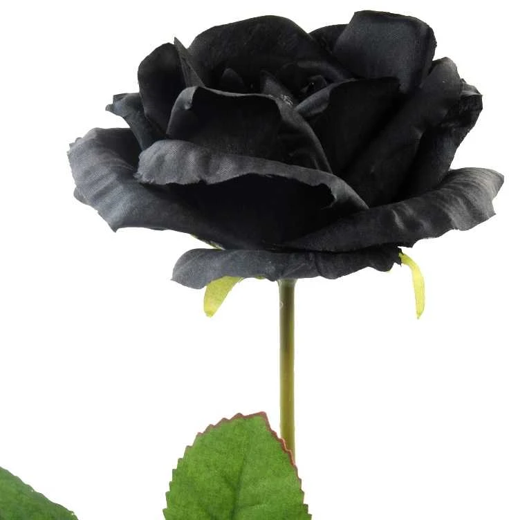 Dirbtinės rožės šaka, 70 cm - Mėlyna