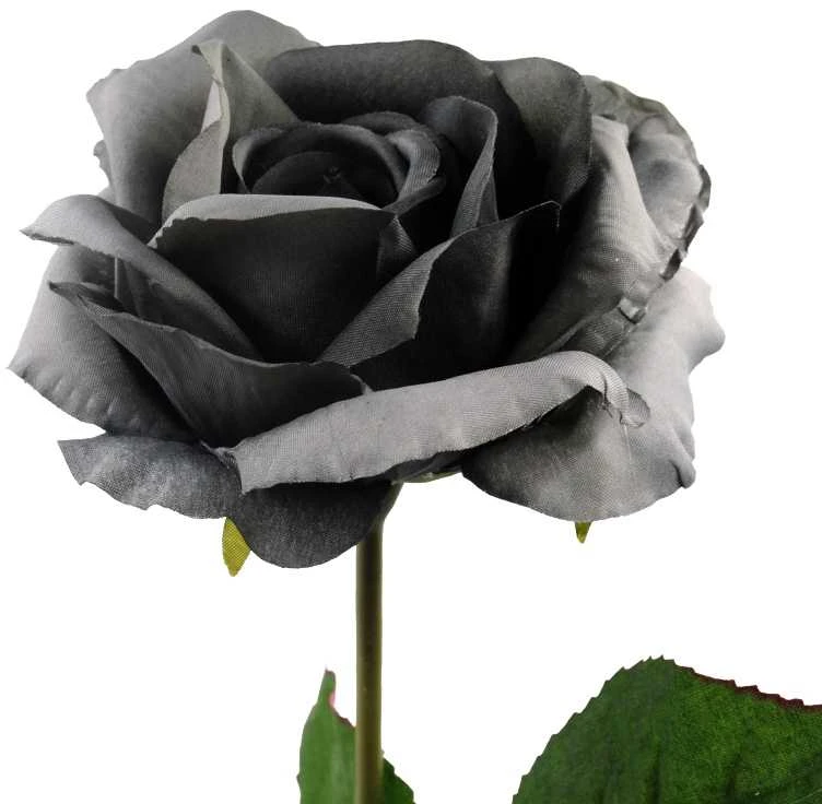 Dirbtinės rožės šaka, 70 cm - Mėlyna
