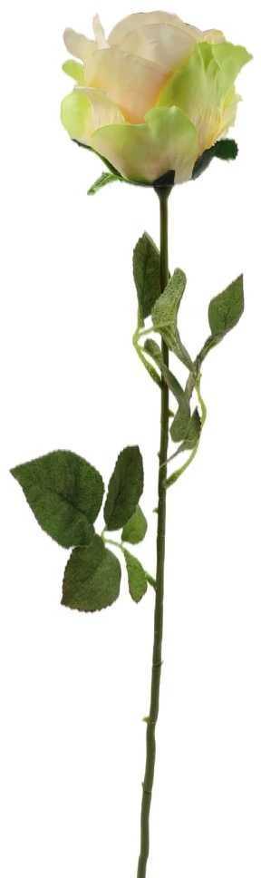 Dirbtinės rožės žiedas ant koto, 70 cm - Raudona