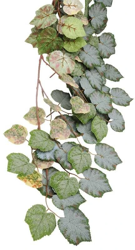 Dirbtinės vynuogės lapų girlianda, 160 cm