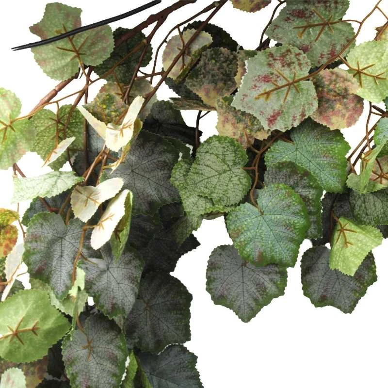 Dirbtinės vynuogės lapų girlianda, 160 cm