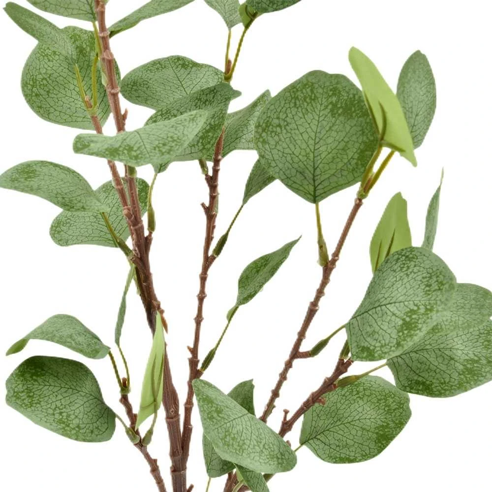 Dirbtinis eukalipto šaka su lapais, 62 cm