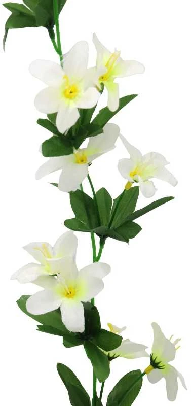 Dirbtinių jazminaičių girlianda, 220 cm - Geltona