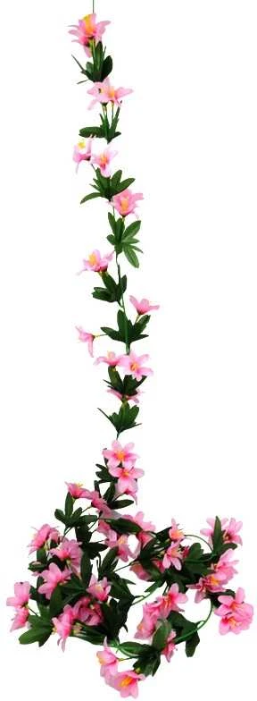 Dirbtinių jazminaičių girlianda, 220 cm - Geltona