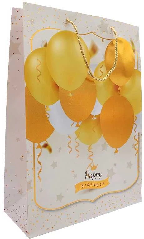 Dovanų maišeliai su balionais Happy Birthday, 30x41,5x12 cm - 3