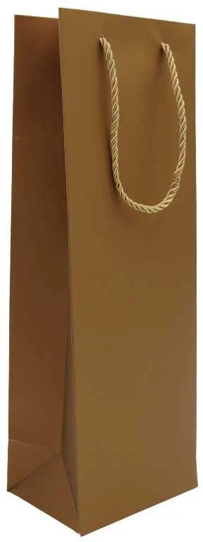 Dovanų maišelis buteliui, 12x35x9 cm - Pilka