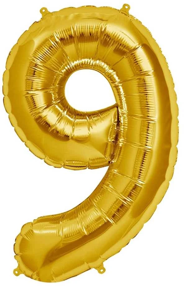 Foliniai balionai skaičiai, 95 cm - Juoda - 7
