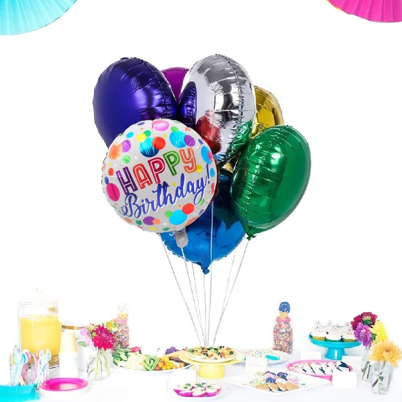 Folinis balionas Happy Birthday, 45 cm