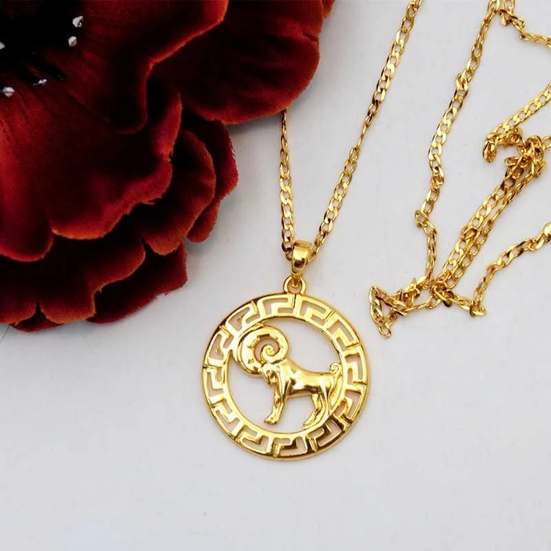 Grandinėlė su zodiako ženklu Avinas, 49 cm