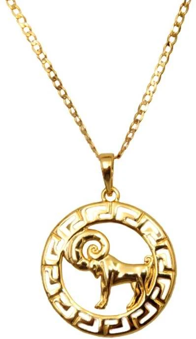 Grandinėlė su zodiako ženklu Avinas, 49 cm