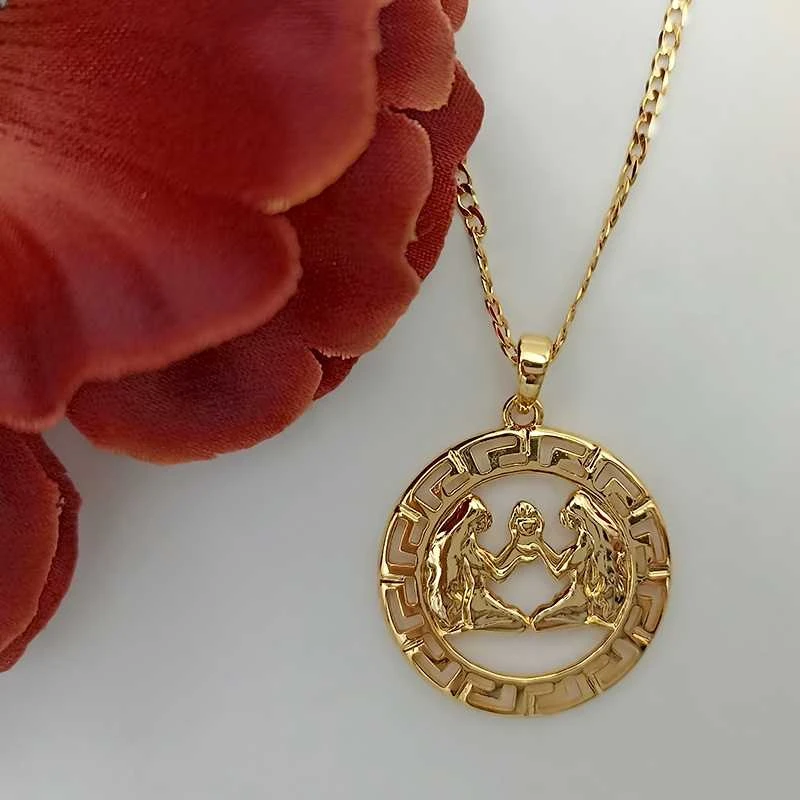 Grandinėlė su zodiako ženklu Dvyniai, 49 cm