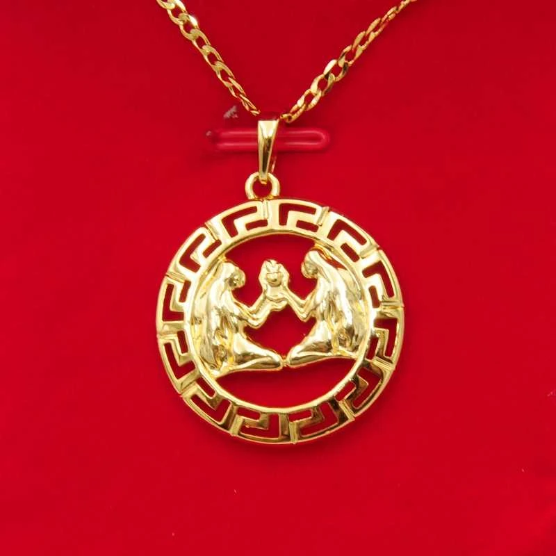 Grandinėlė su zodiako ženklu Dvyniai, 49 cm