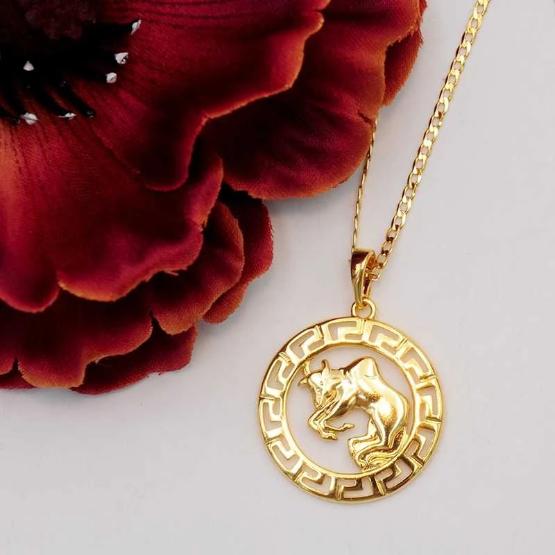 Grandinėlė su zodiako ženklu Jautis, 49 cm