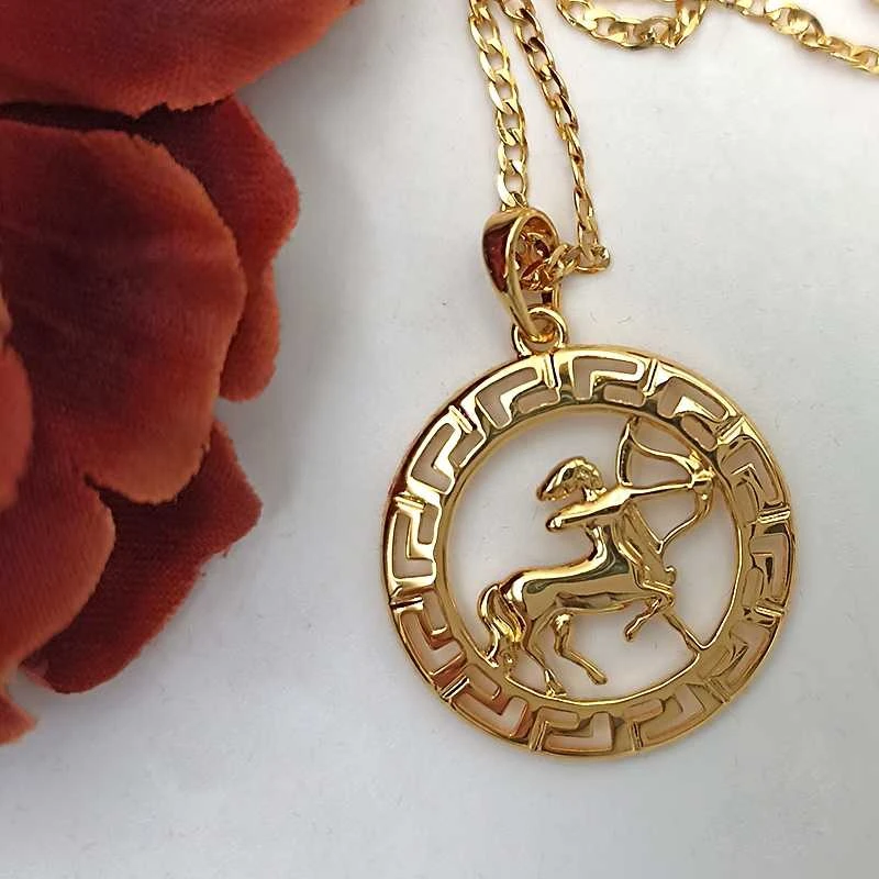 Grandinėlė su zodiako ženklu Šaulys, 49 cm