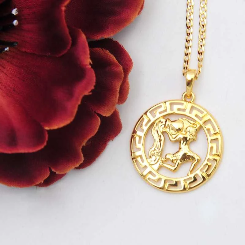 Grandinėlė su zodiako ženklu Vandenis, 49 cm