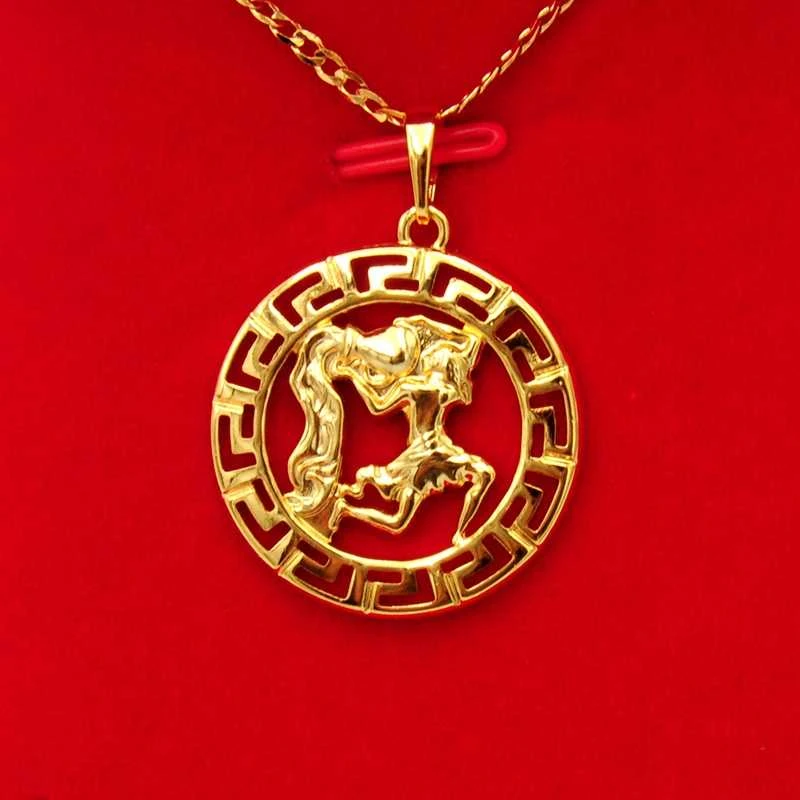 Grandinėlė su zodiako ženklu Vandenis, 49 cm