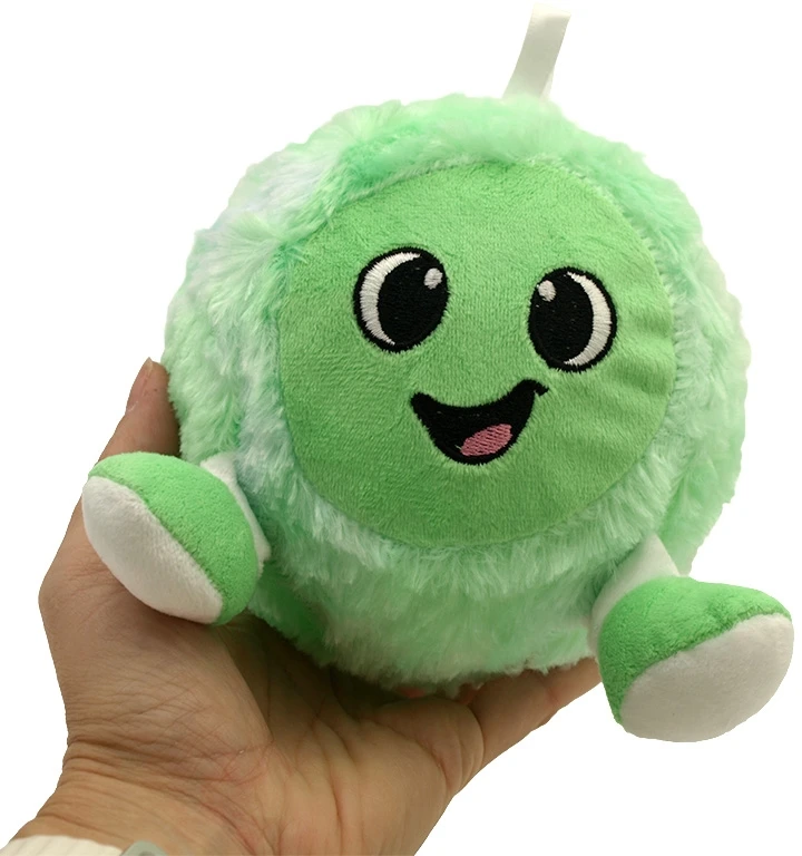 Guminis pripučiamas kamuolys su kojytėmis, 15 cm - Žalia