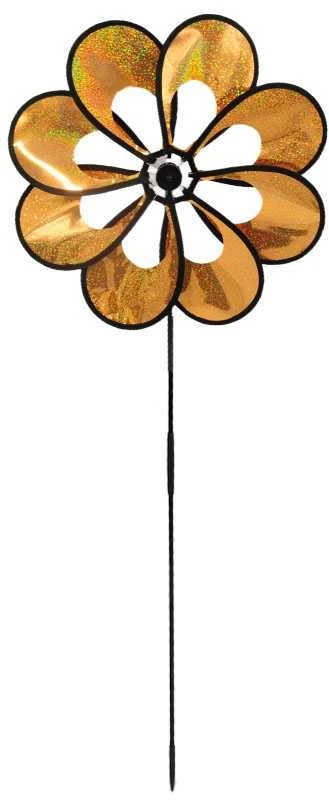 Holografinis vėjo malūnėlis, 92 cm - Geltona