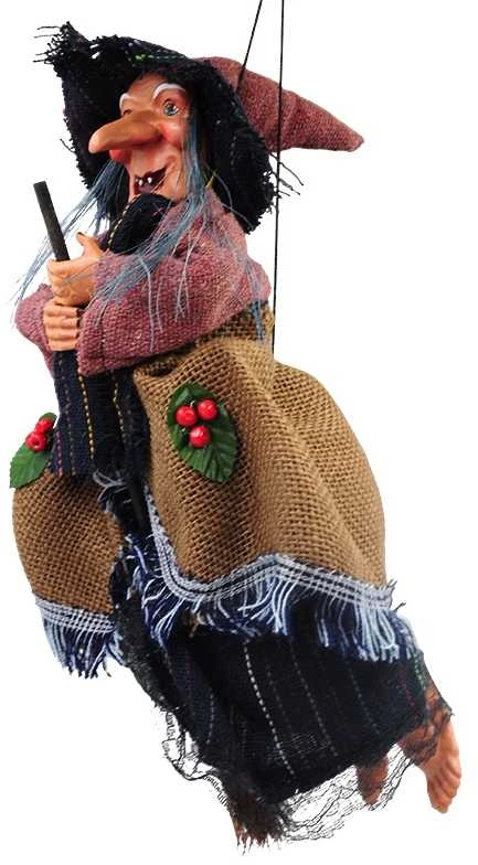 Interaktyvi ragana ant šluotos, 32 cm - Ruda