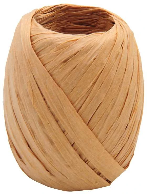 Juostelė Raffia dovanoms pakuoti, 20 m - Šviesiai ruda